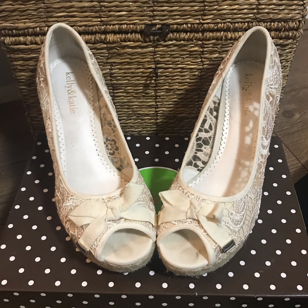 Kelly & Katie Lace Wedges